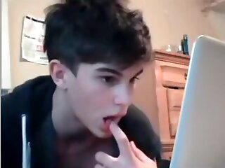 cute Hot Cute Boy Plays On Cam hot